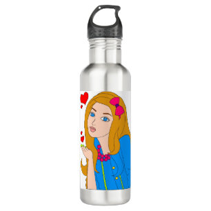 Pretty girl 710 ml water bottle