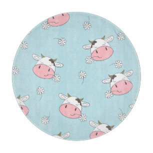 Pretty Girl Flowers: Hand-Drawn Vintage Cutting Board