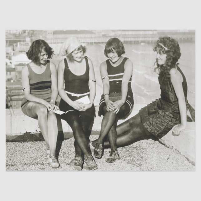 Pretty Girls, 1920s Tissue Paper (Front)