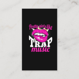 Pretty Girls love Trap Music Hip Hop Dancing Woman Business Card