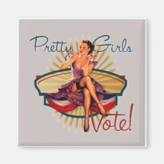 Pretty Girls Vote! Magnet