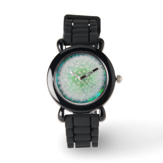 Pretty Girly Dandelion-Clock, blue Watch