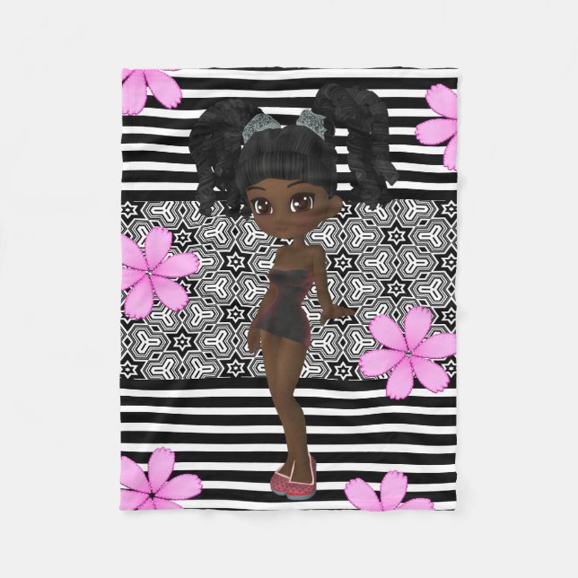 Pretty & Girly Fleece Blanket (Front)