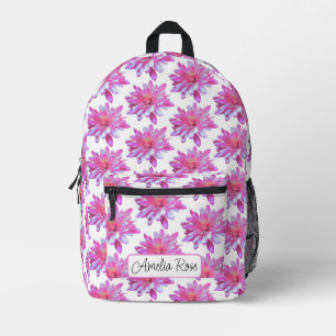 Pretty girly floral pattern cute daisy printed backpack