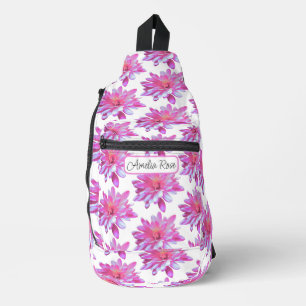 Pretty girly floral pattern cute daisy sling bag