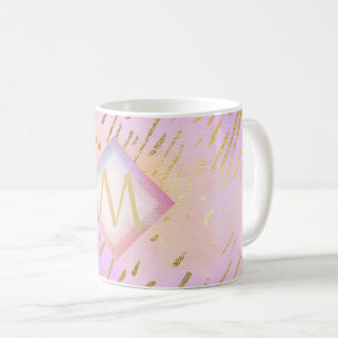Pretty Girly Glitter Pink Gold Animal Print Glam Coffee Mug