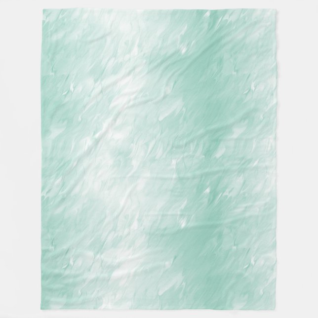 Pretty Girly Mint Fleece Blanket (Front)