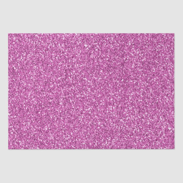 Pretty Girly Pink Glitter Sparkle   Tissue Paper (Front)