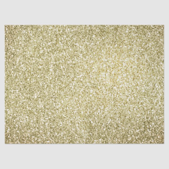 Pretty Gold Glitzy Glitter  Tissue Paper (Front)