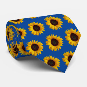 Pretty Golden Yellow Sunflowers  Tie
