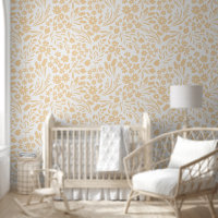 Pretty Golden Yellow Wildflowers Nursery Kids Room