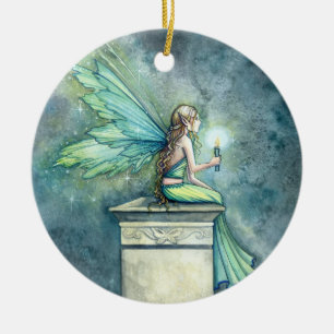 Pretty Green Fairy Ornament
