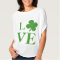 Pretty Green Shamrock Love St Patricks Day