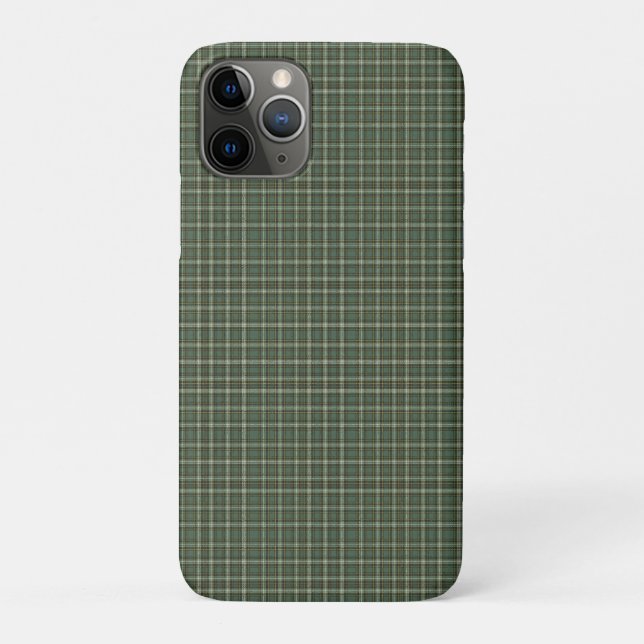 Pretty Green Yellow Plaid Design Case-Mate iPhone Case (Back)
