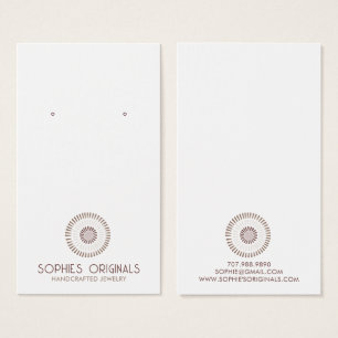 Pretty Grey Lavender Painted Circle Earring