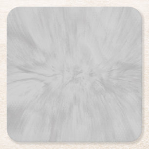 Pretty Grey Splash Square Paper Coaster