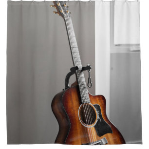 Pretty Guitar Shower Curtain