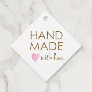 Pretty Handmade with Love Favour Tags