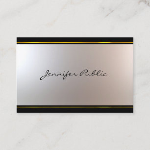 Pretty Handwritten Script Modern Design Attractive Business Card