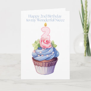 Pretty Happy 2nd Birthday to my Wonderful Niece  Card
