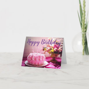 Pretty Happy Birthday Card