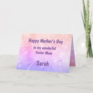 Pretty Happy Mother’s Day Foster Mum Card