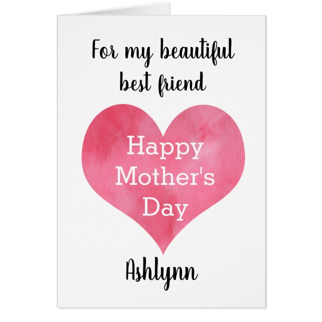 Pretty Happy Mother's Day Friend (Front)