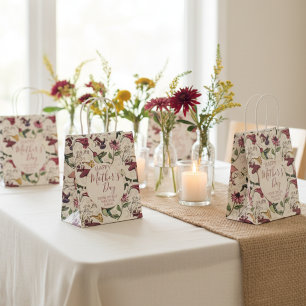 Pretty Happy Mothers Day Hummingbird Garden Medium Gift Bag