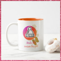 Pretty Hat and Mittens Winter Season Bright