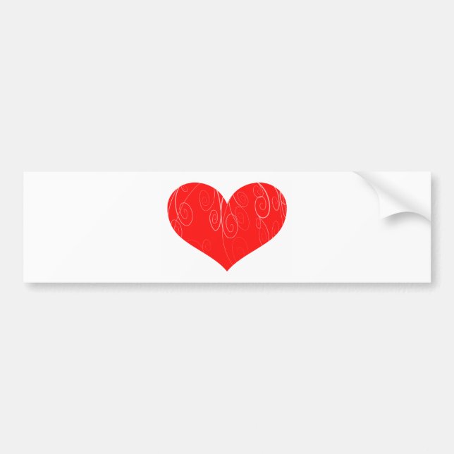 Pretty Hearts Bumper Sticker (Front)