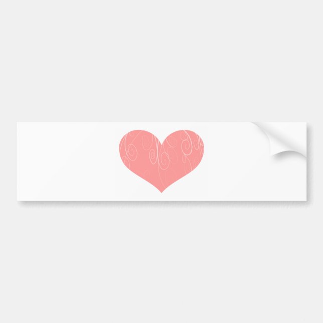 Pretty Hearts Bumper Sticker (Front)