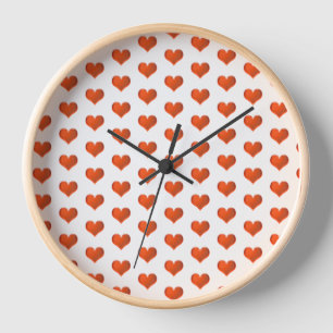 Pretty Hearts Clock