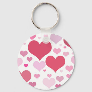 Pretty Hearts Key Ring