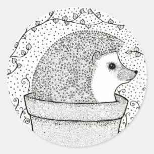 Pretty Hedgehog Sticker