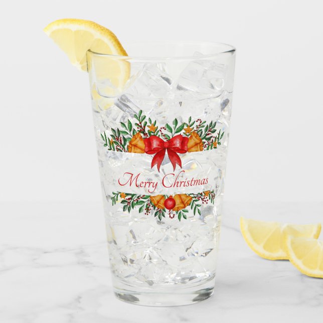 Pretty holiday banner custom glass (Front Ice)