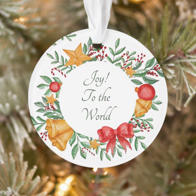 Pretty holiday frame custom ornament (Tree)