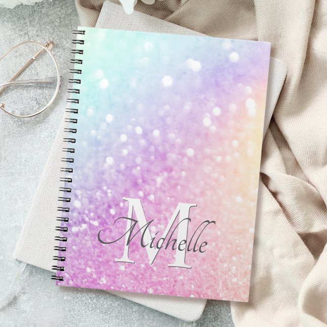 Pretty Holographic Glitter Girly Glamorous Notebook (Creator Uploaded)