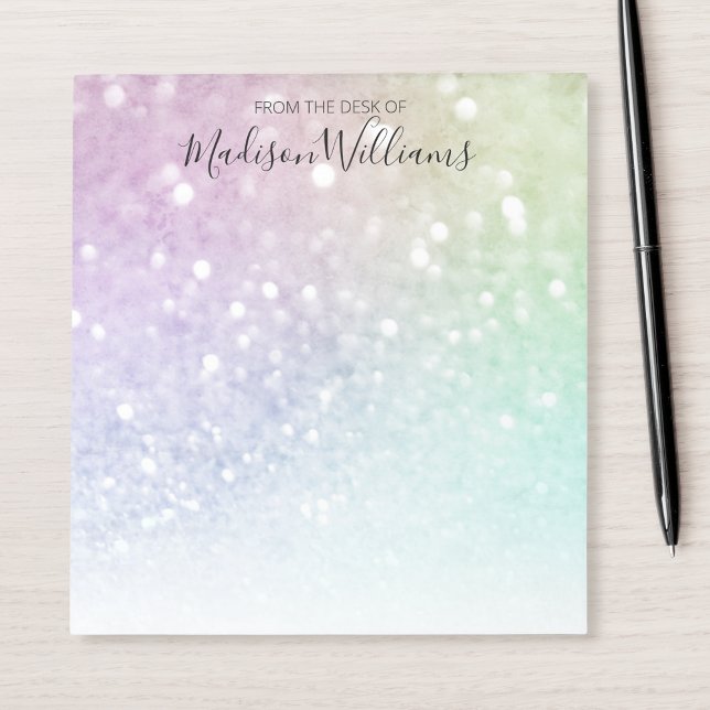 Pretty Holographic Glitter Girly Glamourous Notepad (Creator Uploaded)