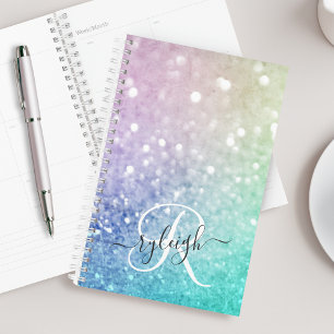 Pretty Holographic Glitter Girly Glamourous Planner