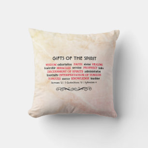 Pretty   HOLY SPIRIT GIFTS   Christian Cushion