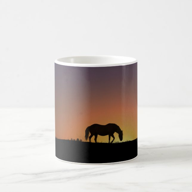 Pretty Horse and Sunrise Coffee Mug (Center)