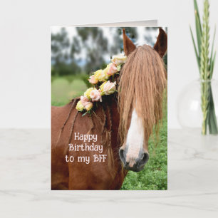 Pretty Horse Happy Birthday Card