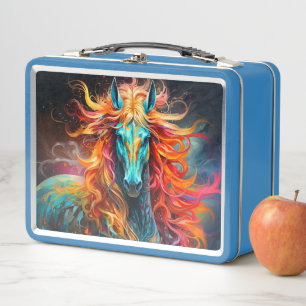Pretty Horse Metal Lunch Box