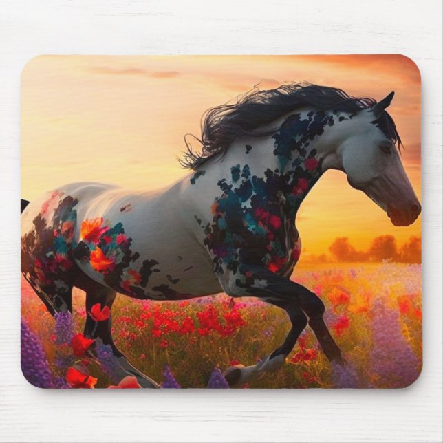 Pretty Horse Mouse Pad (Front)
