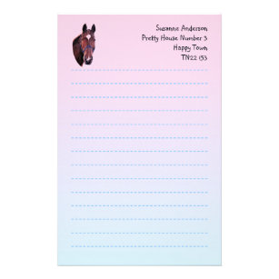 Pretty Horse Writing Paper