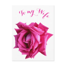 Pretty hot pink rose floral Happy Valentine love