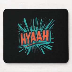 Pretty Hyaah Costume For Karate Man And Woman Mouse Pad
