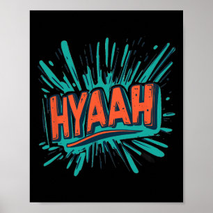 Pretty Hyaah Costume For Karate Man And Woman  Poster