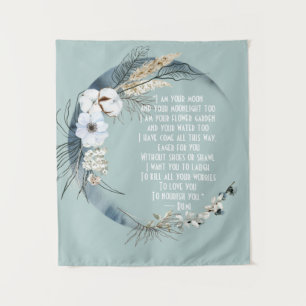 Pretty I Am Your Moon Rumi  Tapestry