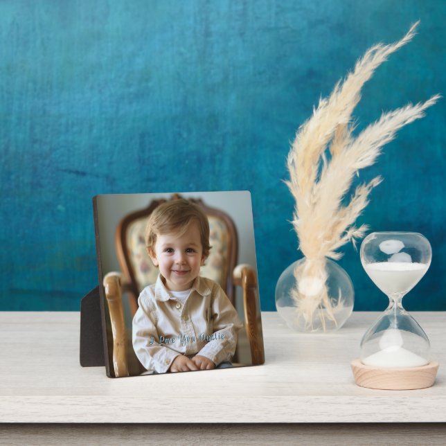 Pretty I Love You Auntie Grandpa Mum Grandma Plaque (Insitu)